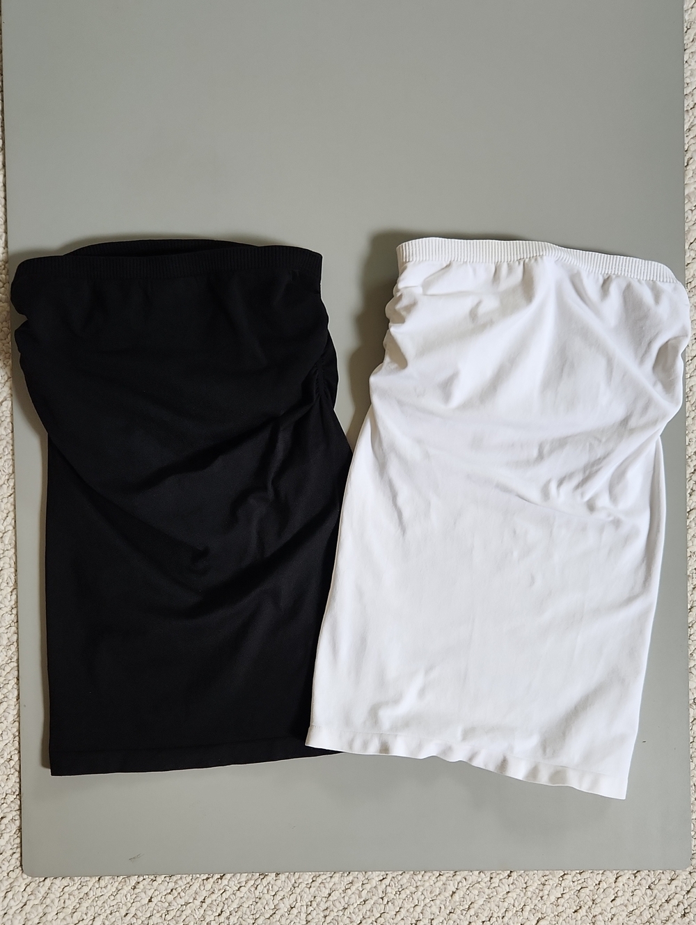 Bebe Tube Tubs In Black & White, Two For $15.